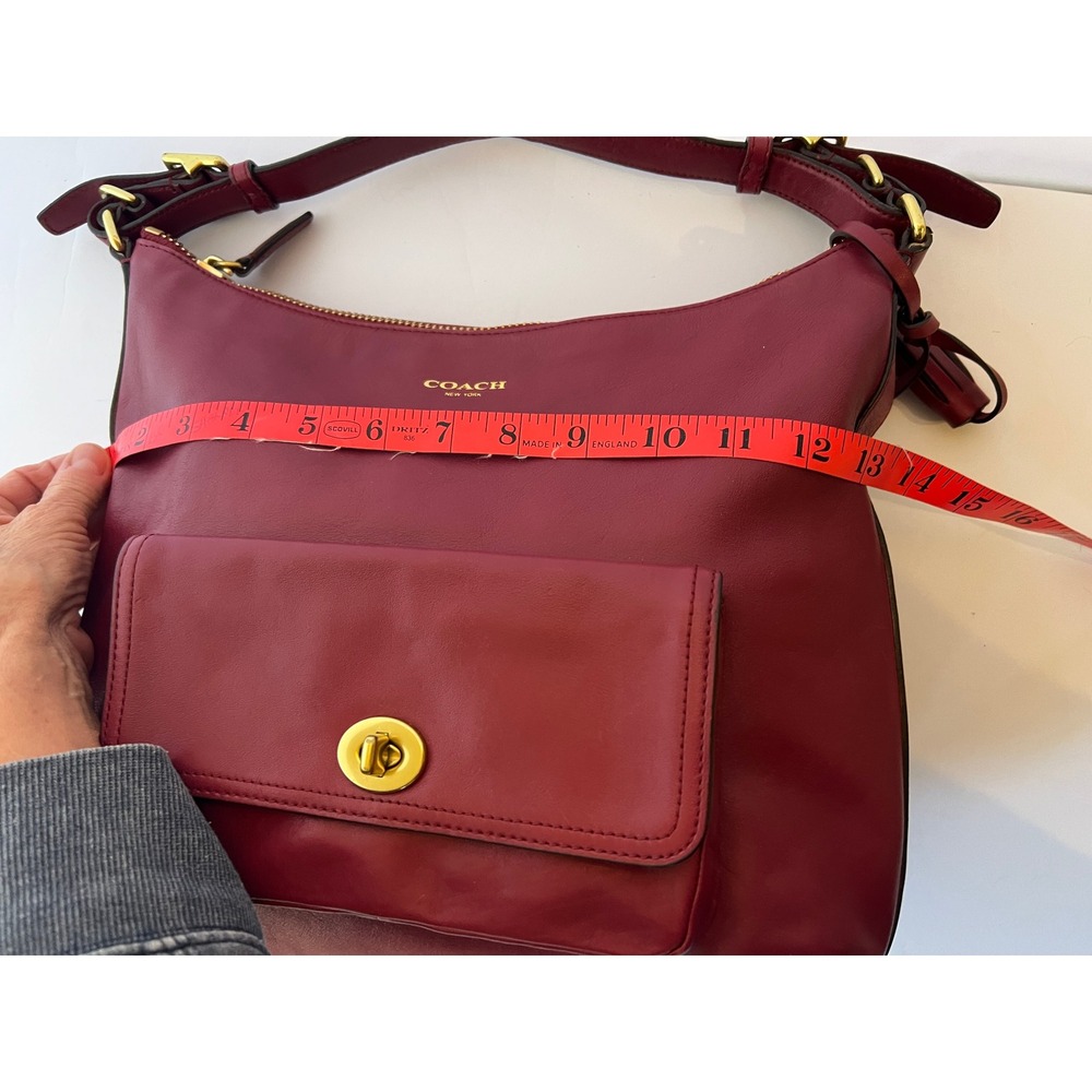Coach Legacy Courtney Fuchsia Pink Leather Hobo Shoulder Bag 22381 - Picture 3 of 8